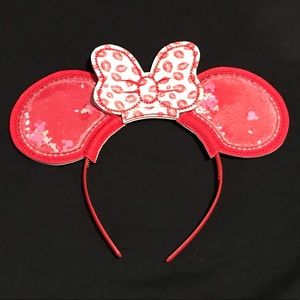 Disney’s Love confetti Ears with Printed Bow - interchangeable